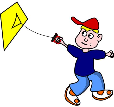 Boy With A Kite Clipart Free Download Transparent Png Creazilla