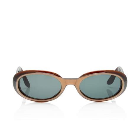 gucci vintage oval sunglasses