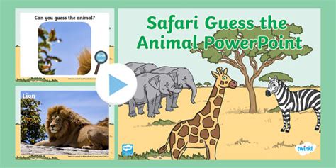 Safari Guess The Animal Powerpoint Game Teacher Made