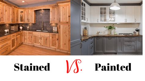 Which Is Better Staining Or Painting Kitchen Cabinets Kitchen Cabinet