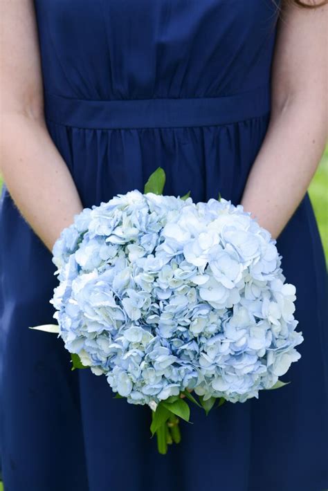 Blue Hydrangea Bridesmaid Bouquet