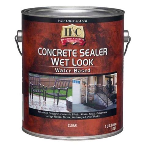 Handc Concrete Sealer Wet Look Water Based Actual Net Contents 128 Fl