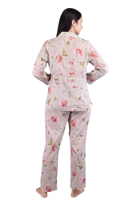 women cotton organic pajama set nightwear women sleepwear etsy