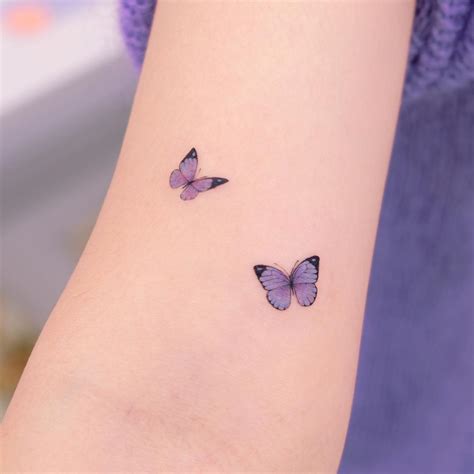 20 Cute Small Butterfly Tattoo Designs And Ideas Purple Butterfly