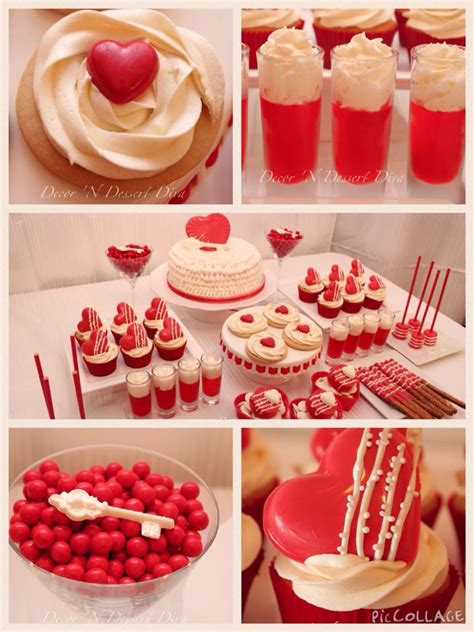Valentine's Day dessert table | Valentines dessert table, Desserts