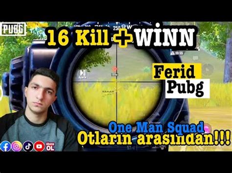 16 Kill ile birrlikte Winn aldık PUBG MOBİLE SOLO VS SQUAD PUBG