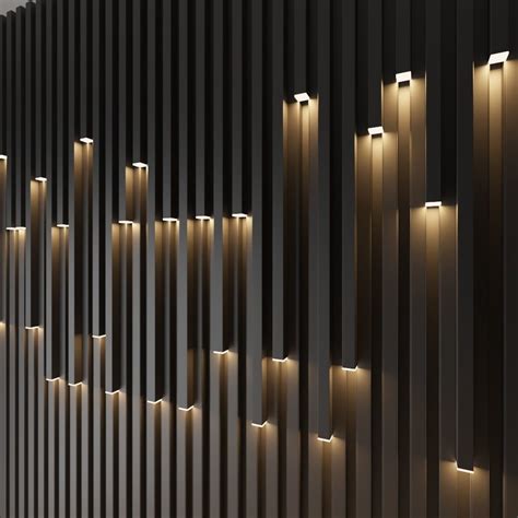 3d Model Wall Decorative Light Cgtrader In 2020 Wall Panel Design