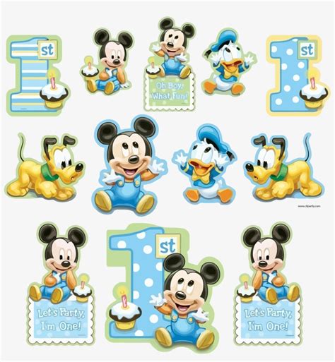 Baby Mickey Mouse 1st Birthday Coloring Pages