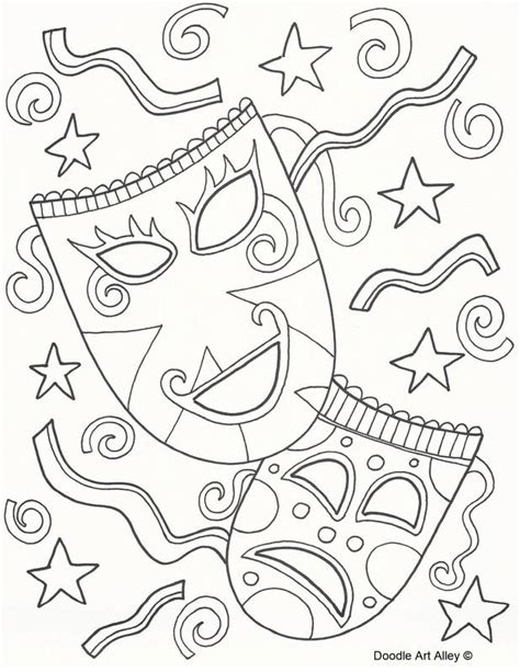 Mardi Gras Coloring Pages Doodle Art Alley Coloring Pages Mardi