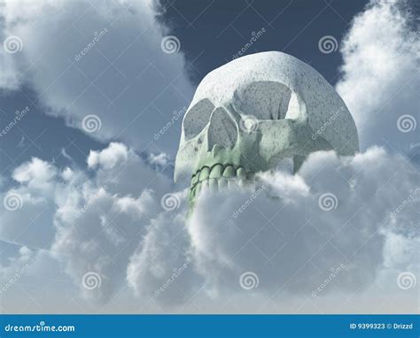 Skull Stock Illustration Illustration Of Death Clouds 9399323