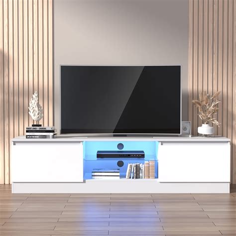 Buy Cozy Castle White Tv Stand For 55606570 Inch Tv Media Console