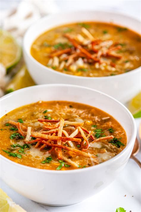 Totally hands off because this is pressure cooked in the instant pot and really fast to make. Instant Pot Green Chicken Enchilada Soup - Aberdeen's Kitchen