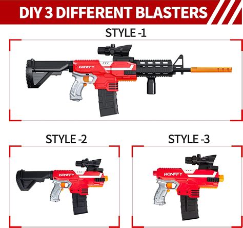 Buy Introducing Toy Gun For Nerf Guns 3 Shooting Modes DIY Customized