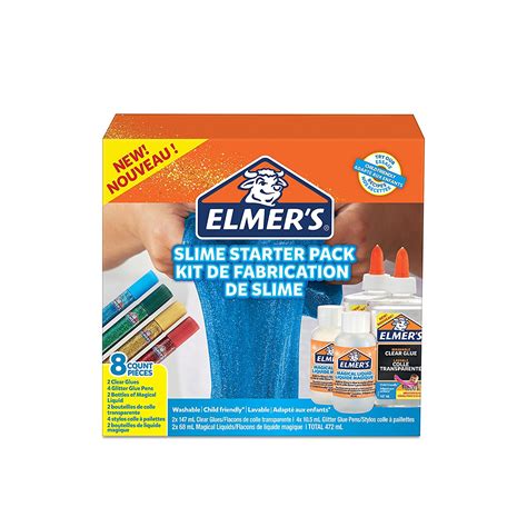 Elmers Glue Slime Starter Kit Clear Glue Glitter Glue Pens And