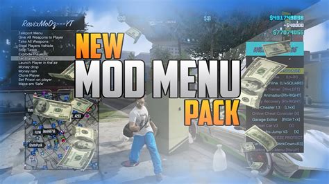 I know, it states that in the video. GTA 5 ONLINE - Mod Menu Pack PS3 / XBOX 360 | 16 SCRIPT MENUS | Money Drop GER / ENG - YouTube