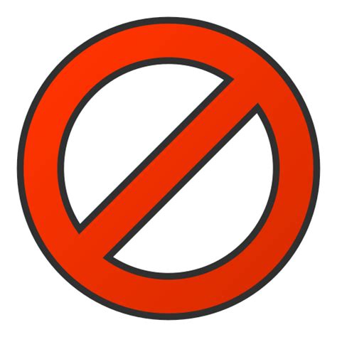 ícone Proibição Círculo Regular Em Snipicons Regular