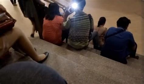 Camera Flash Accidentally Exposes Guy Taking Upskirt Video Of Woman At