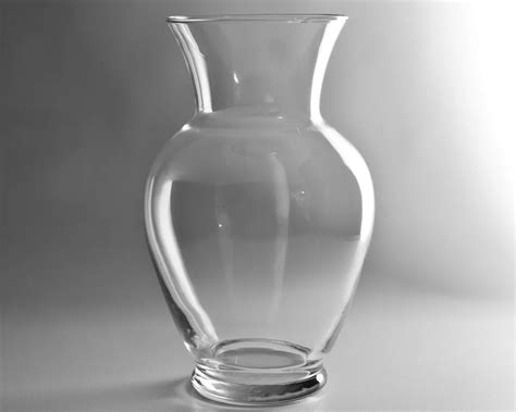 Customized Decorative Cheap Tall Clear Glass Vase Terrarium Flower gambar png