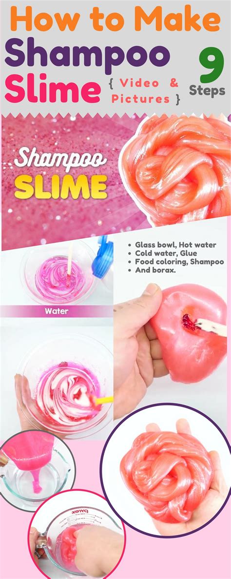 This Smells Awesome 9 Steps Diy Shampoo Slime Video And Pics