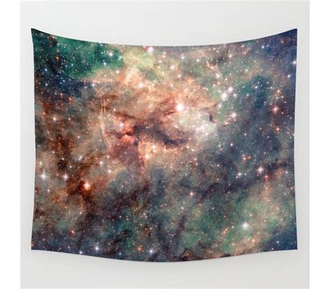 An Image Of The Galactic Sky With Stars In It Tapestry Wall Hanging Art