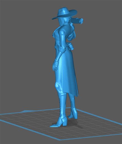 Ashe Overwatch 3d Model 3d Printable Cgtrader