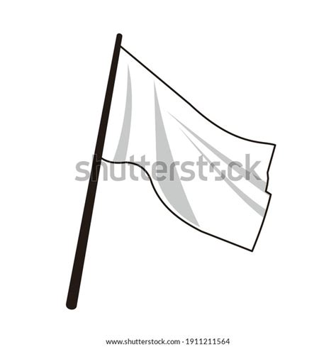 Illustration Vector Graphic White Flag Stock Vector Royalty Free