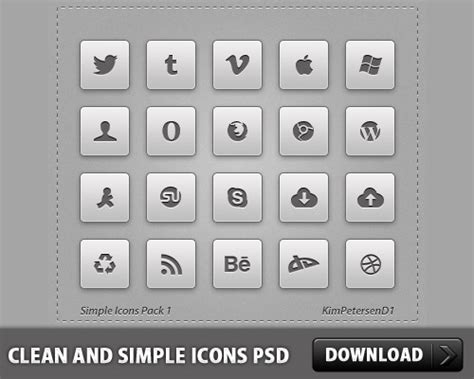 Clean And Simple Icons Psd L Freepsdcc Free Psd Files And