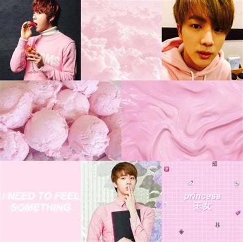 Pink Jin Aesthetic Bts Armys Moodboards Amino