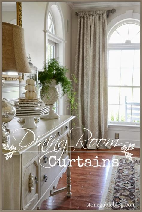 The dimensions and overall placement of windows in a wall may determine how long and wide you need your curtains to be. DINING ROOM CURTAINS - StoneGable