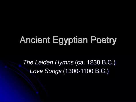 ppt ancient egyptian poetry powerpoint presentation free download id 4262355