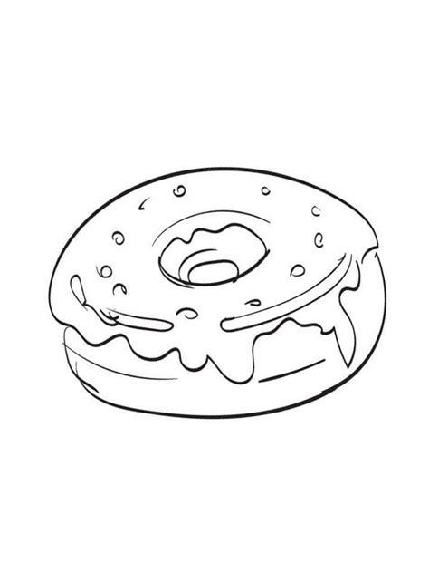 Kleurplaat Donut Leukekleurplaten.nl