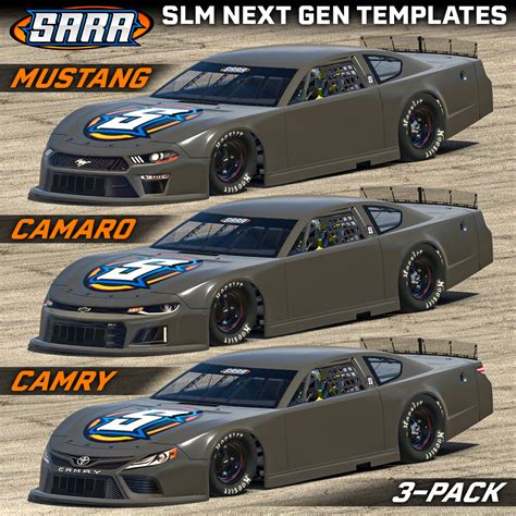 Super Late Model Template 3 Pack Sim Auto Racing Association