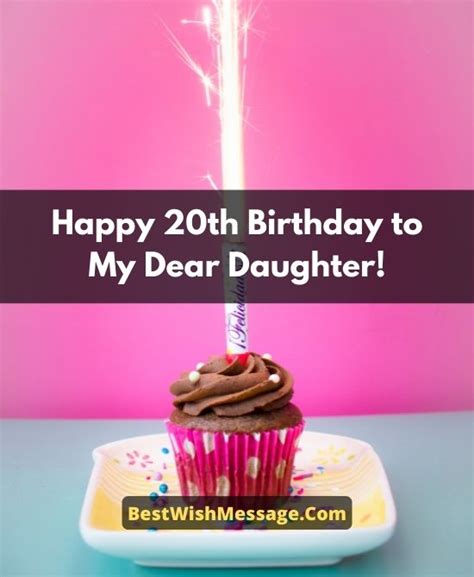 20th Birthday Wishes For Daughter Wishes And Messages For The 20th 2023