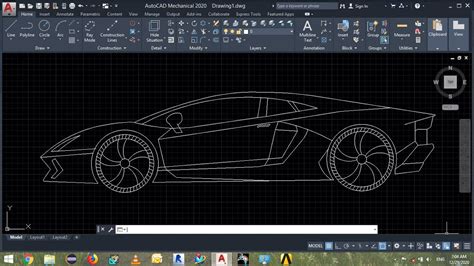 How To Design Car In Autocad हिन्दी Tutorial Youtube
