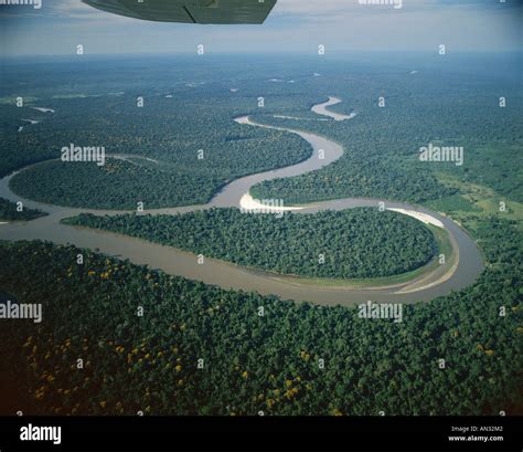 Amazon River Amazon Jungle Aerial View Brazil Stock Photo Alamy