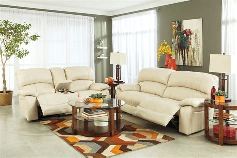 Damacio Cream Power Reclining Living Room Set U98201 47 91 Ashley