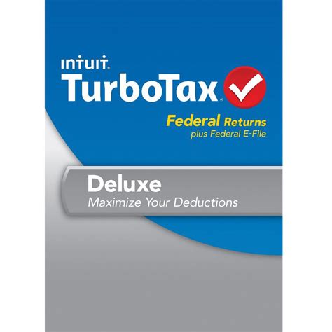 Intuit Turbotax Deluxe Federal And E File For Mac