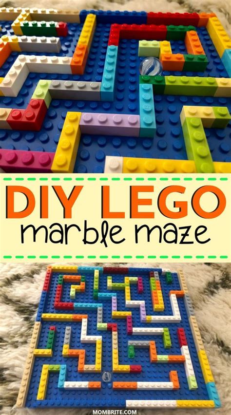 How To Make A Diy Lego Marble Maze Lego For Kids Lego Activities