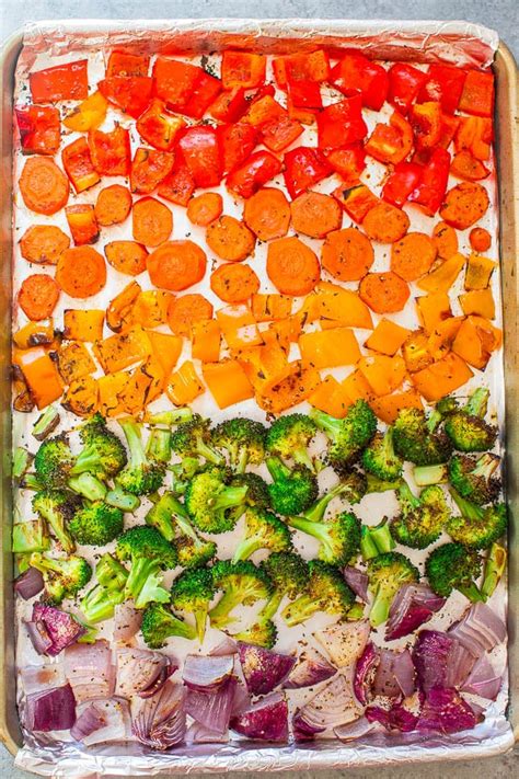 Rainbow Roasted Veggies Vegetable Recipes For Kids Popsugar Moms