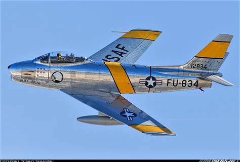 Northamerican F 86 E Sabre In Korea War Colors Us Military Aircraft