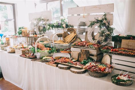 buffet display for bridal shower or wedding wedding buffet rustic wedding foods rustic buffet