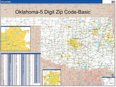 Interactive map of zip codes in the us state oklahoma. Oklahoma Zip Code Map from OnlyGlobes.com