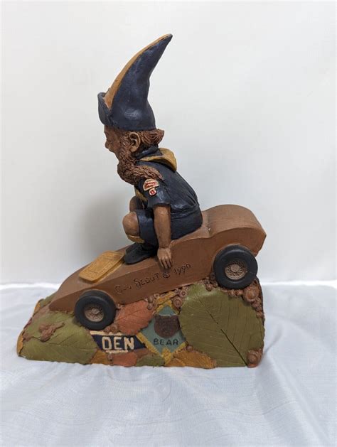 Tom Clark Cairn Studio Gnome Figurine Cub Scout Artist Signed Pinewood