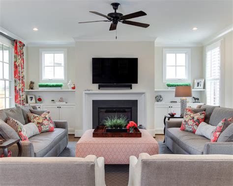 See these 38 ideas to take your living room furniture. Windows Flanking Fireplace | Houzz