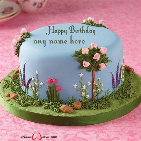 Flower Garden Birthday Cake Home Alqu
