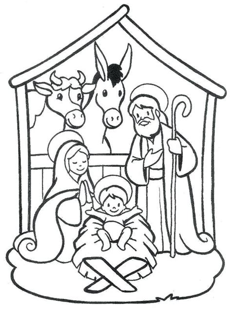 Manger Scene Sketch At Explore Collection Of