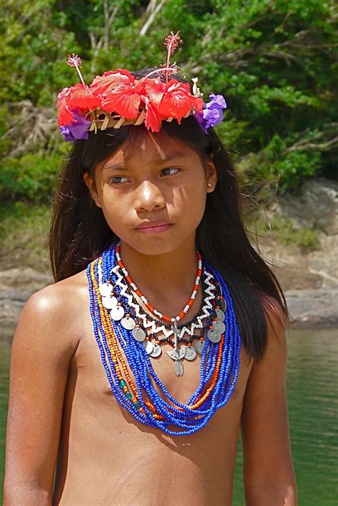 Panama Chagres Park Embera Puru Indianen View On Black Flickr