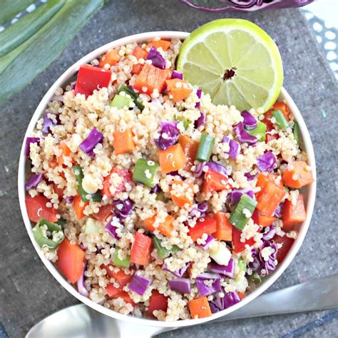 Easy Vegan Quinoa Salad Veggies Save The Day