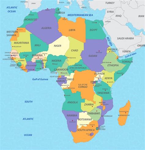 Zambia Mapa Afryki Mapa De Africa Con Todos Los Paises Vector De Images