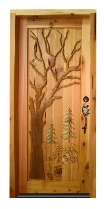 Good morning america called this area 'the riviera of the midwest'. Custom Wood Doors - Hand Carved Log Cabin Design ...